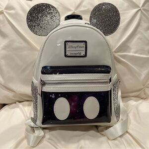 Loungefly Disney Space Mountain Mickey Mouse Main Attraction Backpack NWT